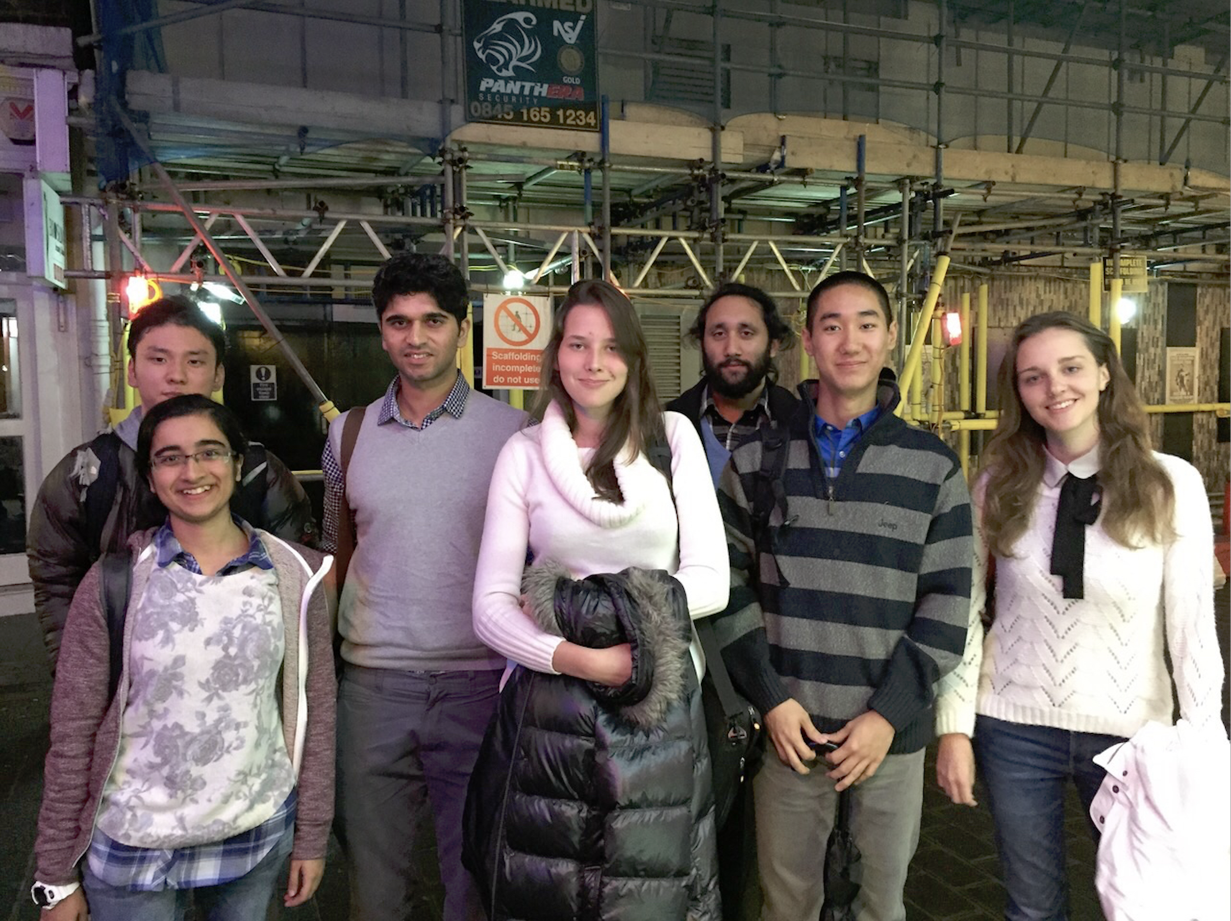 With the undergrad gang: Shuntaro, Saloni, Rohan, Jenny, Kaiji and Susan. (2014) 