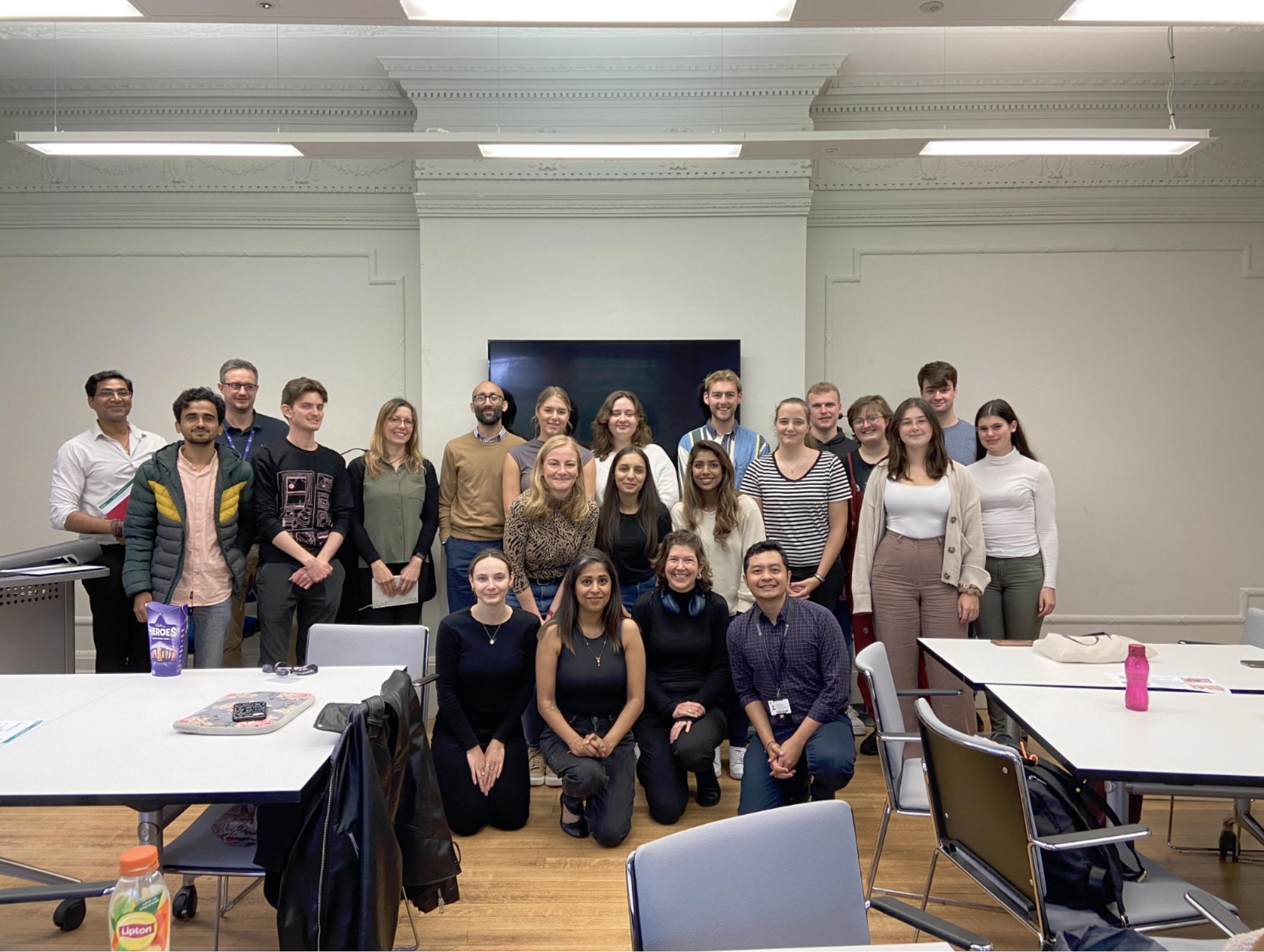 First group photo with the MRC AIM DTP 2023 cohort (Oct 2023) 